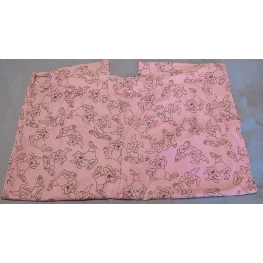 Disney Bunny Print Sleepwear Pants Women's Size X-Large (16/18) 100% Polyester